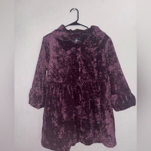 Ashley Judd NWT Extra Button Velour Jacket size Medium